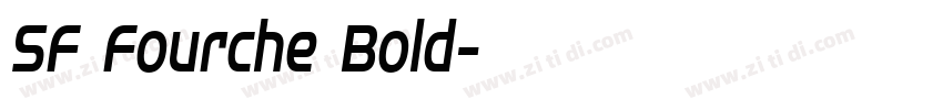 SF Fourche Bold字体转换